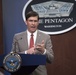 Secretary Esper Briefs Media on COVID-19 Response