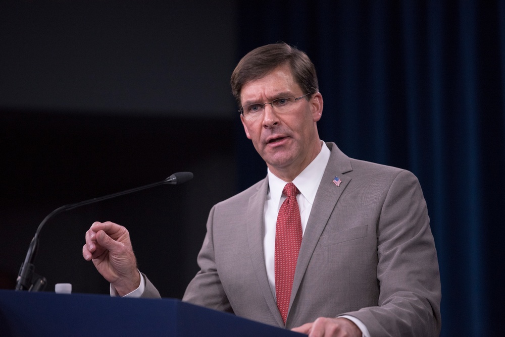Secretary Esper Briefs Media on COVID-19 Response