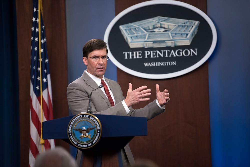 Secretary Esper Briefs Media on COVID-19 Response