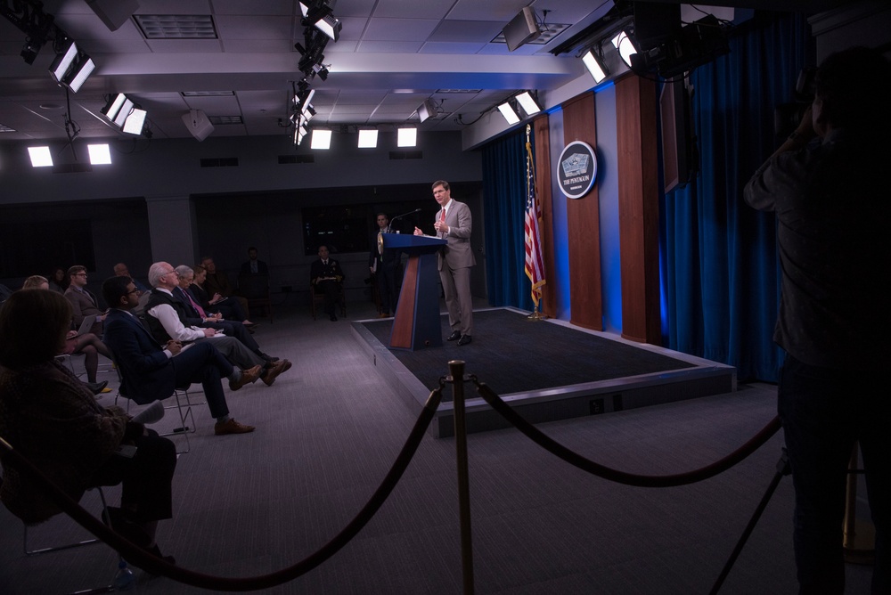 Secretary Esper Briefs Media on COVID-19 Response