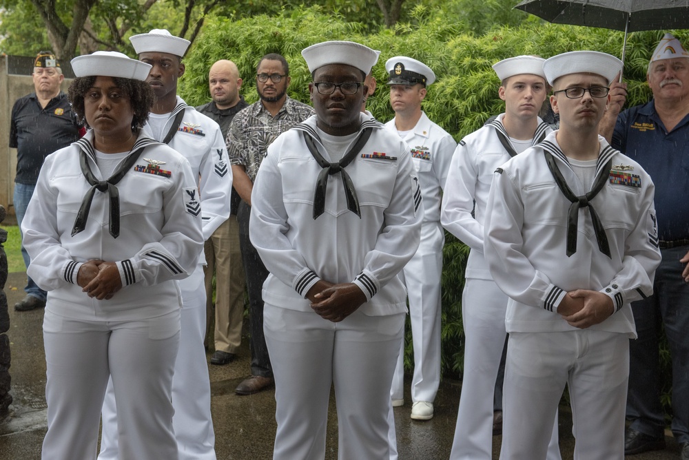 Funeral for Seaman Apprentice Hubert P. Hall