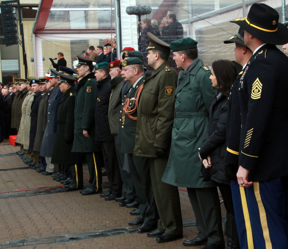 1/9 Cav participates in Lithuanian Independence Day parade and flag ceremony