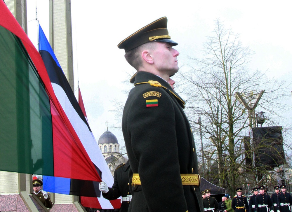 1/9 Cav participates in Lithuanian Independence Day parade and flag ceremony