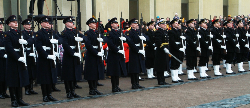 1/9 Cav participates in Lithuanian Independence Day parade and flag ceremony