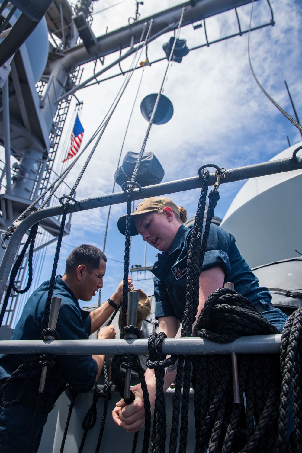 Sailors Hoist Day Shapes