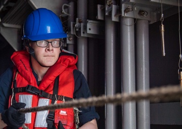 Sailor Handles A Line