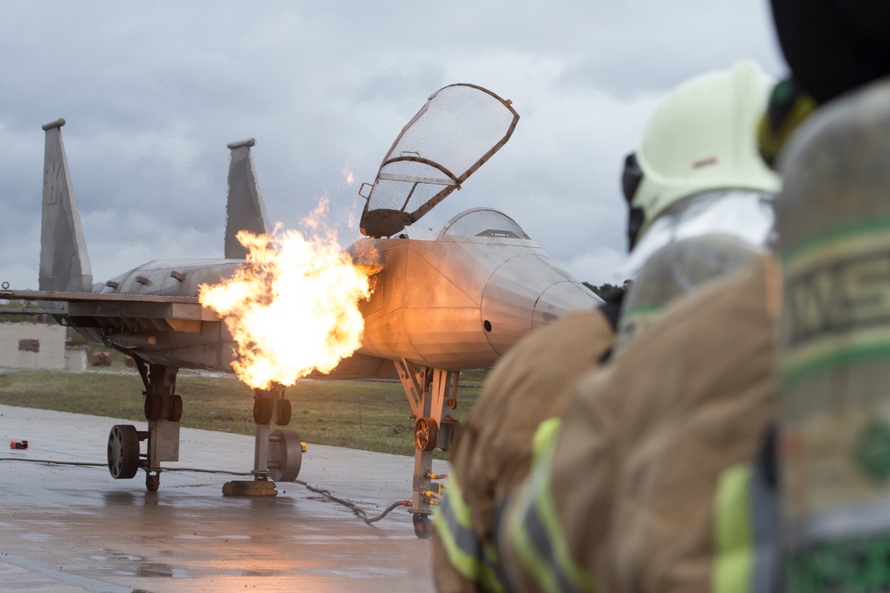 Taming the flames on Ramstein’s new F-15 mobile trainer