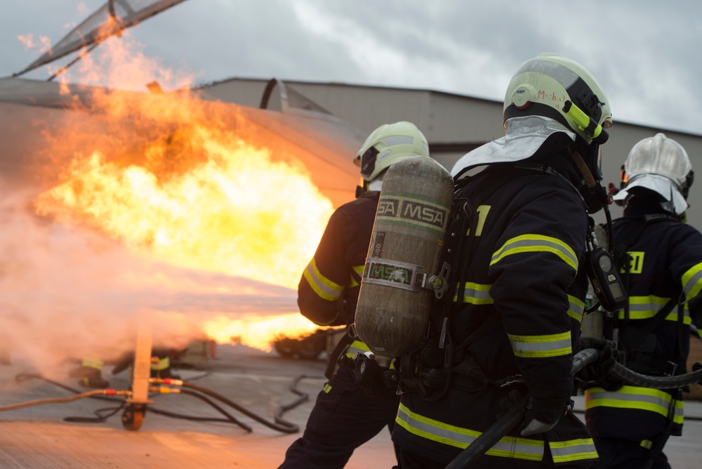 Taming the flames on Ramstein’s new F-15 mobile trainer