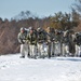 Fort McCoy Cold-Weather Operations Course students practice snowshoeing, ahkio sled use