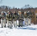 Fort McCoy Cold-Weather Operations Course students practice snowshoeing, ahkio sled use