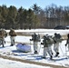 Fort McCoy Cold-Weather Operations Course students practice snowshoeing, ahkio sled use