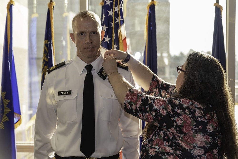 Sgt. Maj. Deming is promoted to Command Sgt. Maj.
