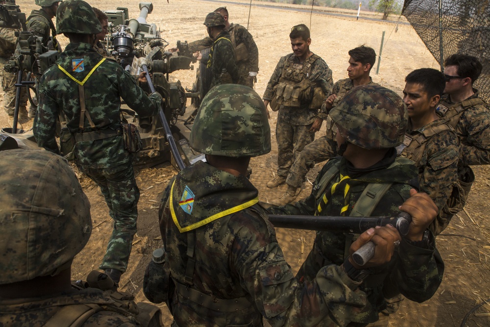 31st MEU Fox Battery provides fire support during Cobra Gold 2020