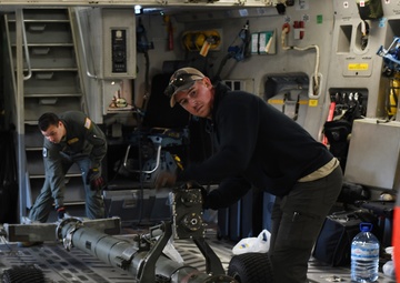 Whiteman AFB logistics Airmen move cargo for BTF Europe