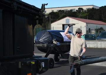 Whiteman AFB logistics Airmen move cargo for BTF Europe