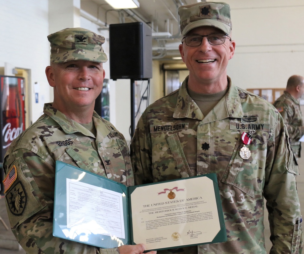 224th STB change of command March 2020