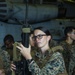 31st MEU Marines and sailors aboard USS America conduct live fire deck shoot