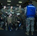 31st MEU Marines and sailors aboard USS America conduct live fire deck shoot