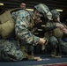 31st MEU Marines and sailors aboard USS America conduct live fire deck shoot