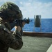 31st MEU Marines and sailors aboard USS America conduct live fire deck shoot