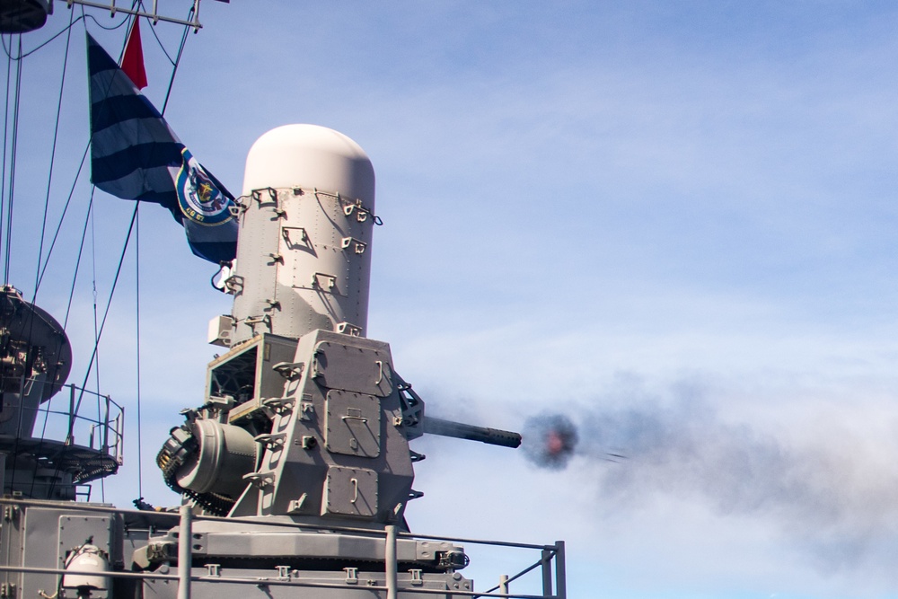 USS Shiloh Fires CIWS