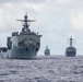 USS Germantown, USS Antietam and USS Mustin Sail Into Formation