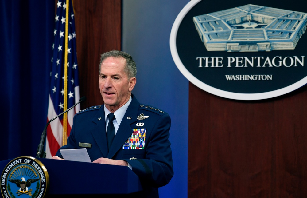 Air Force Chief of Staff Gen. David L. Goldfein conducts COVID-19 press briefing