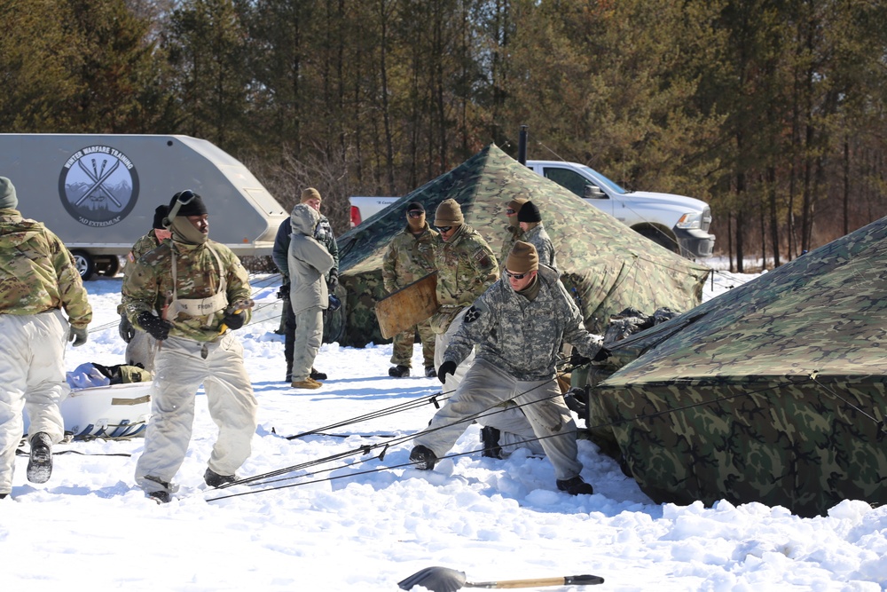 Cold-Weather Operations Course Class 20-04 training at Fort McCoy