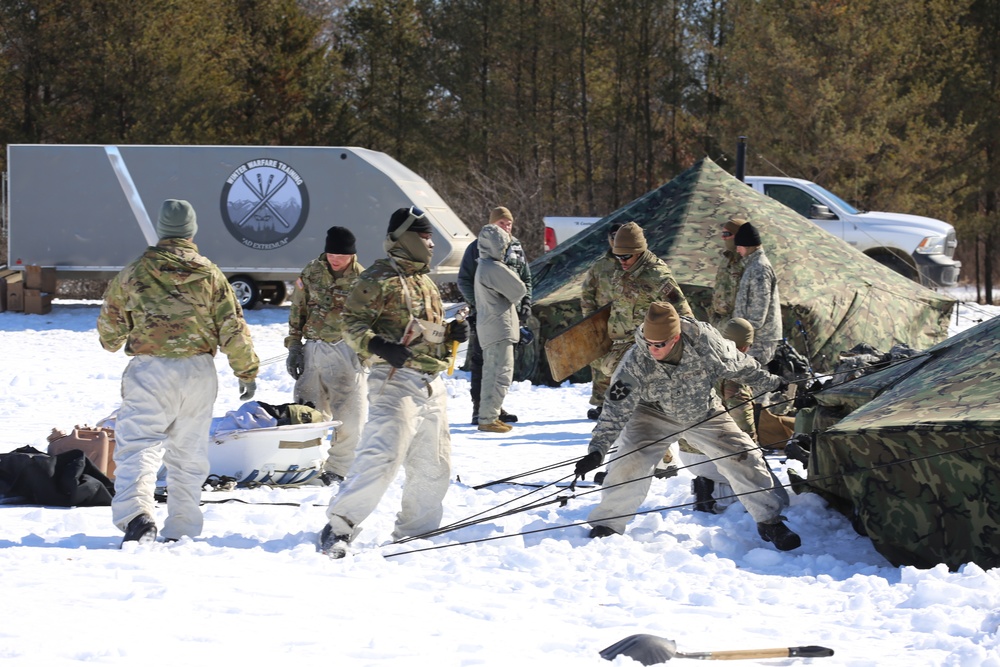 Cold-Weather Operations Course Class 20-04 training at Fort McCoy
