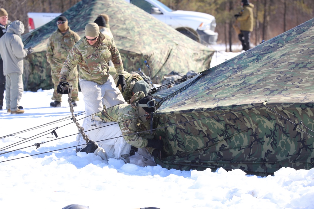 Cold-Weather Operations Course Class 20-04 training at Fort McCoy
