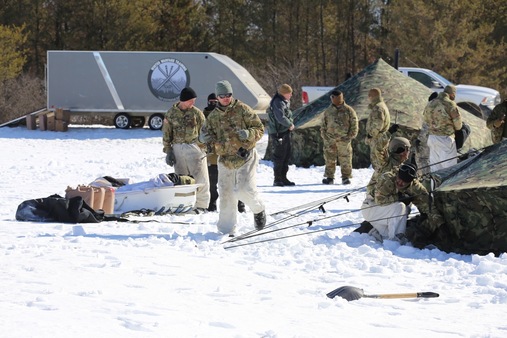 Cold-Weather Operations Course Class 20-04 training at Fort McCoy