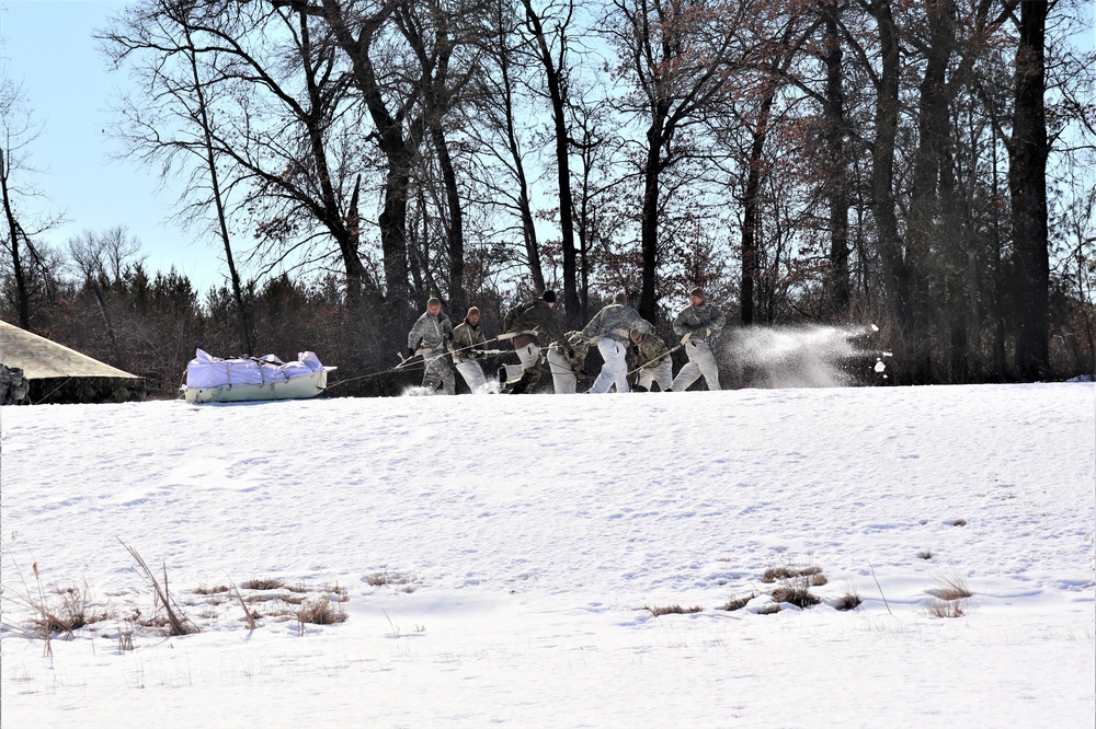 Cold-Weather Operations Course Class 20-04 training at Fort McCoy