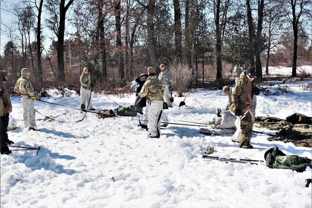 Cold-Weather Operations Course Class 20-04 training at Fort McCoy