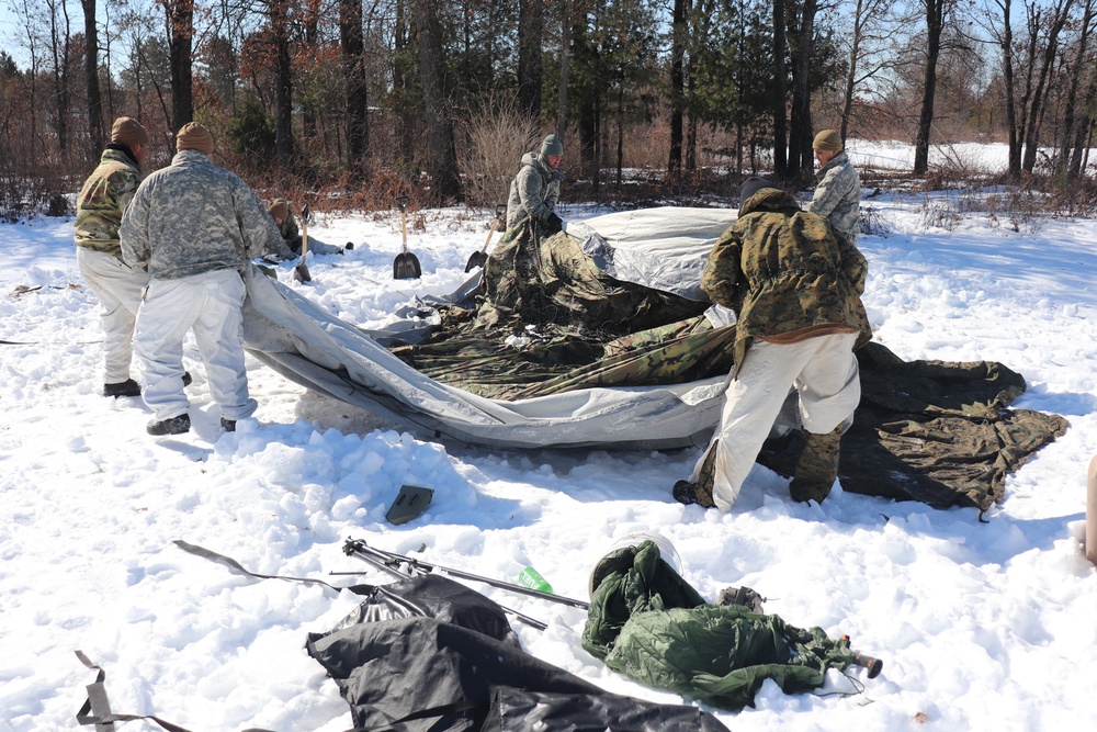 Cold-Weather Operations Course Class 20-04 training at Fort McCoy