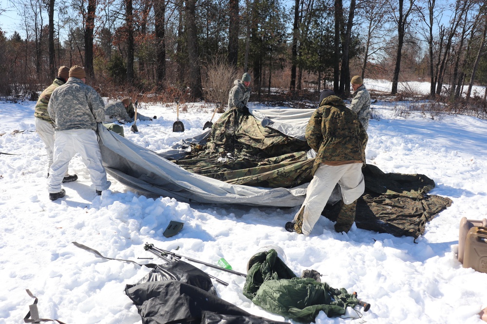 Cold-Weather Operations Course Class 20-04 training at Fort McCoy