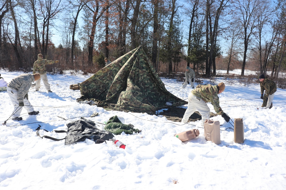 Cold-Weather Operations Course Class 20-04 training at Fort McCoy