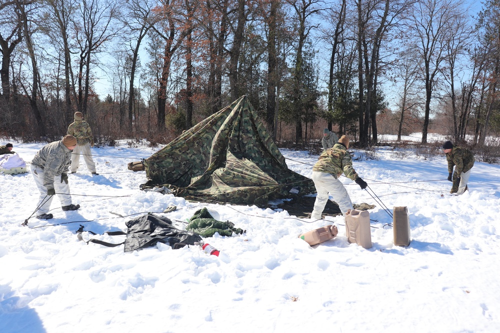 Cold-Weather Operations Course Class 20-04 training at Fort McCoy