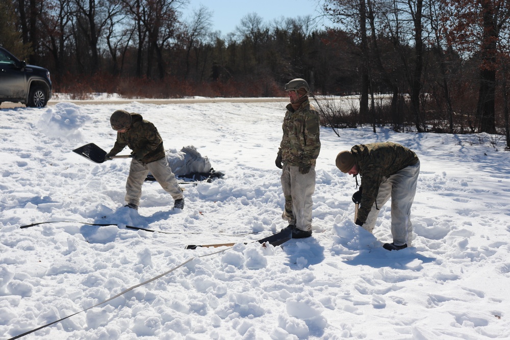 Cold-Weather Operations Course Class 20-04 training at Fort McCoy