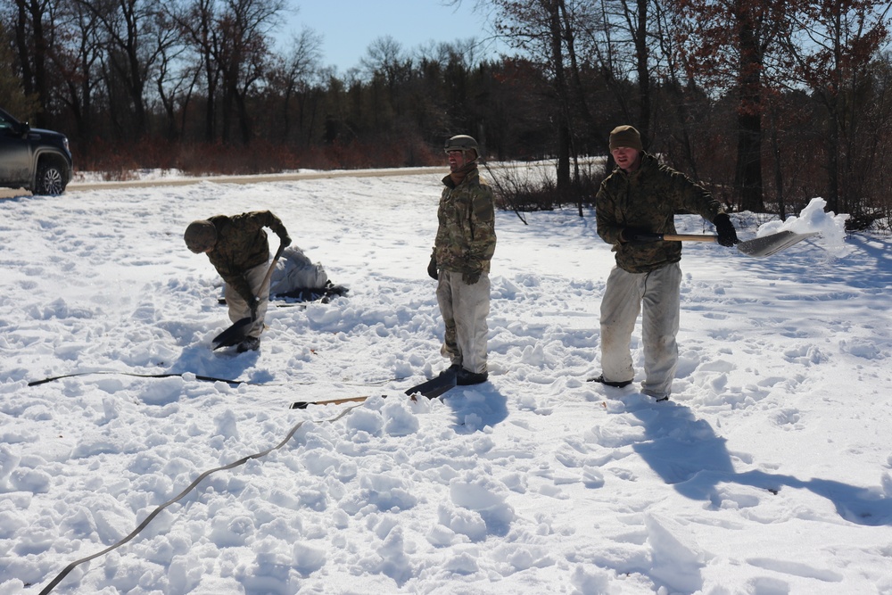 Cold-Weather Operations Course Class 20-04 training at Fort McCoy