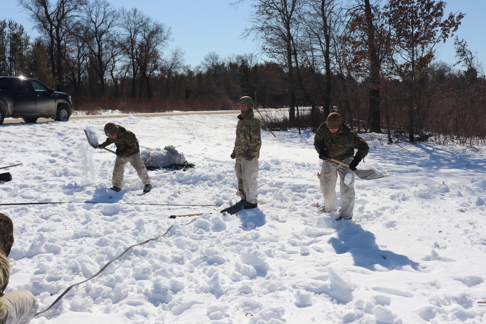 Cold-Weather Operations Course Class 20-04 training at Fort McCoy