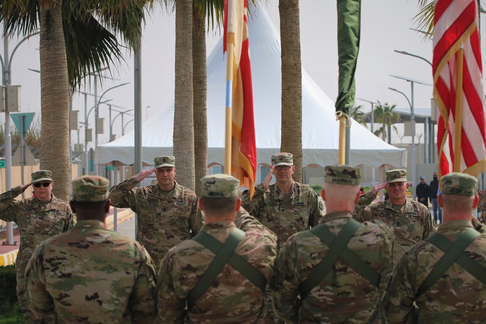 Washington-based 301st MEB assumes authority of Area Support Group-Jordan; joins Washington Army National Guard