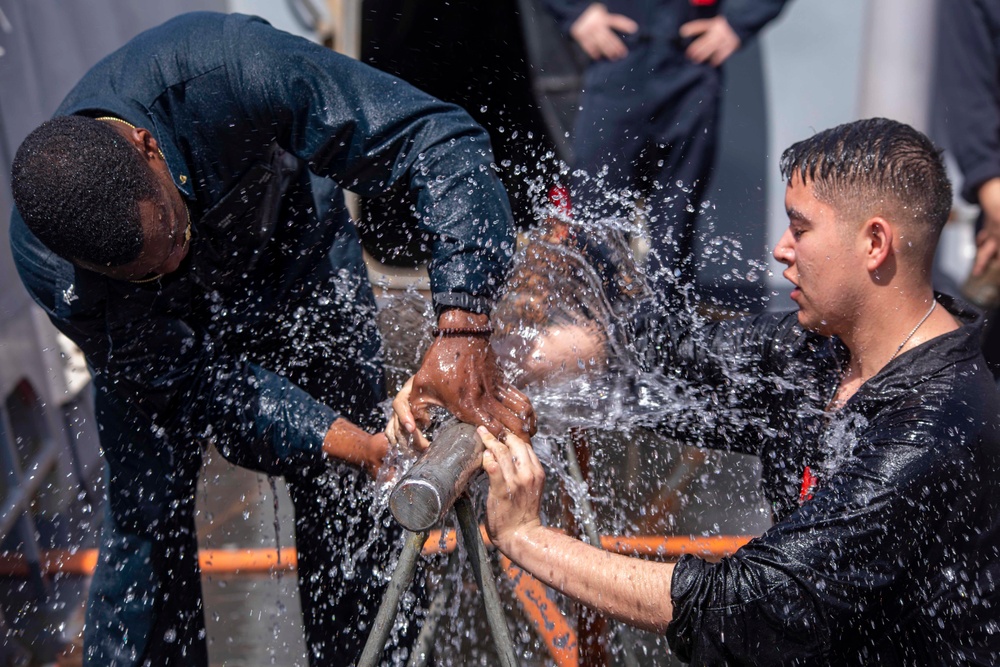 Sailors participate in hands on training