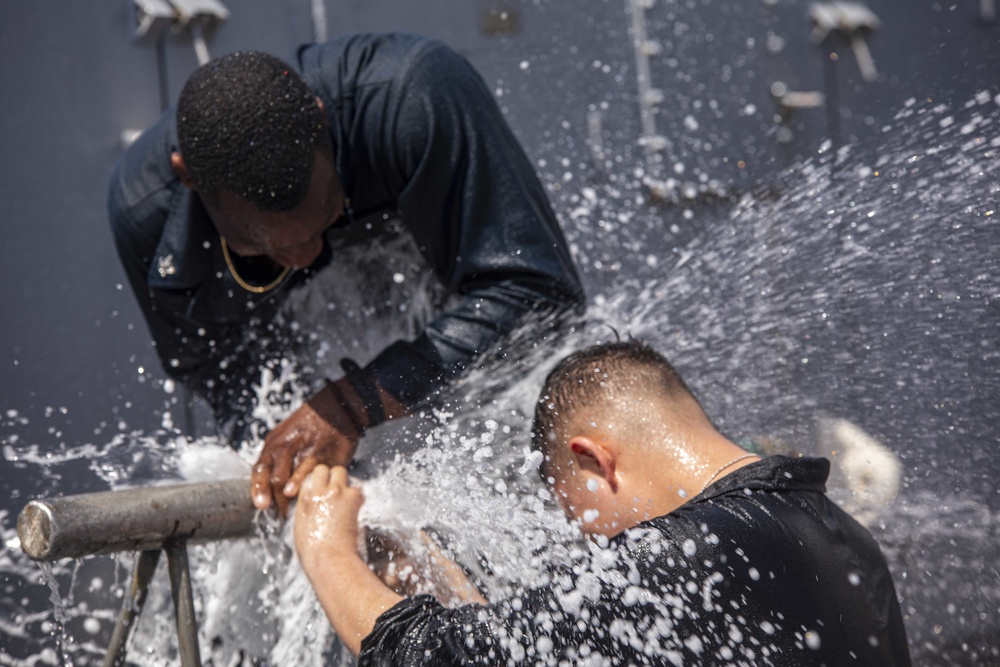 Sailors participate in hands on training