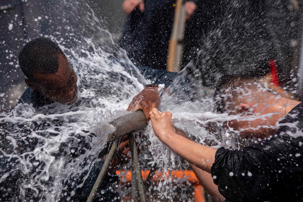 Sailors participate in hands on training