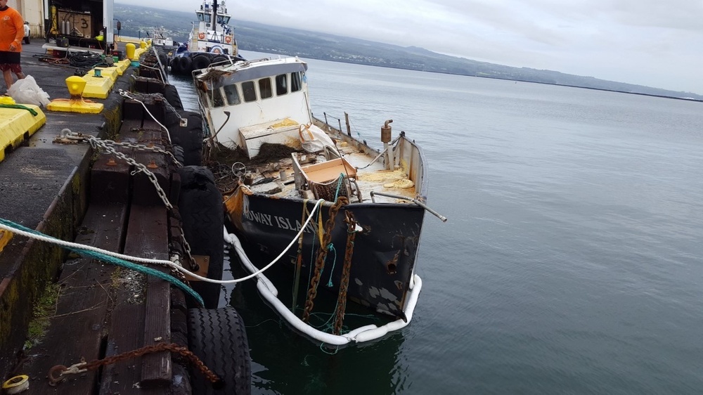 Imagery Available: Coast Guard, partners successfully complete removal of aground sailing vessel off Hilo