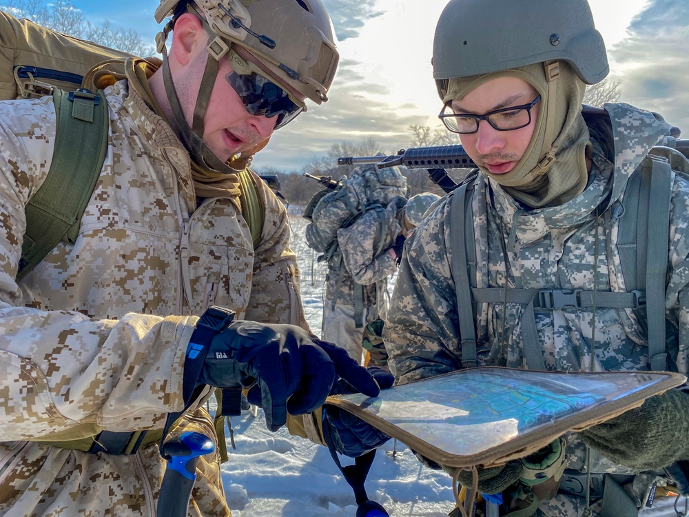 Soldiers and Marines attend Cold Weather Course