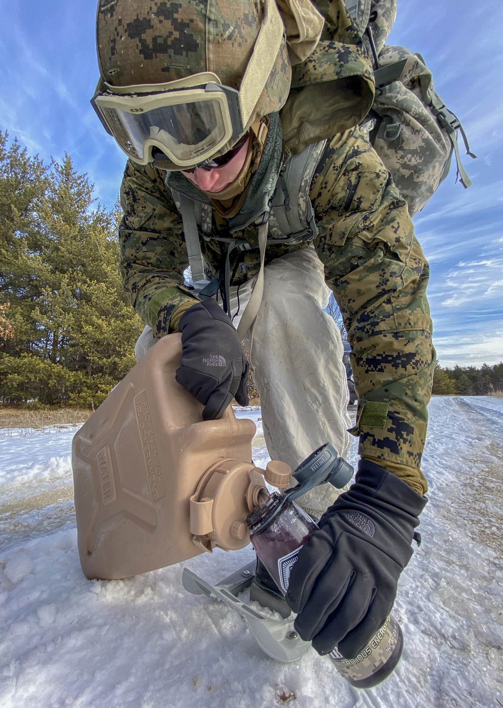Soldiers and Marines attend Cold Weather Course