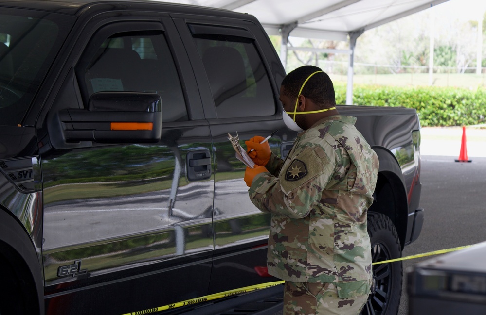 Guard Supports Florida Department of Health's response to COVID-19 in Broward County.