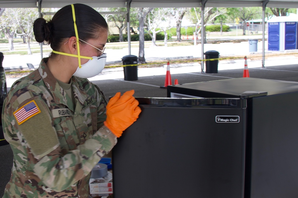 Guard Supports Florida Department of Health's response to COVID-19 in Broward County.
