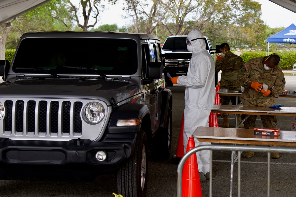 Guard Supports Florida Department of Health's response to COVID-19 in Broward County.